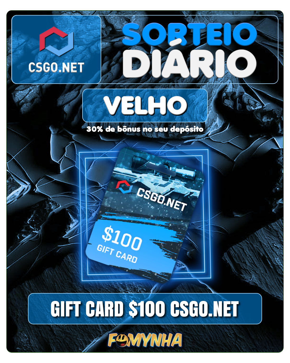 Banner SORTEIO MENSAL CSGONET MARCO